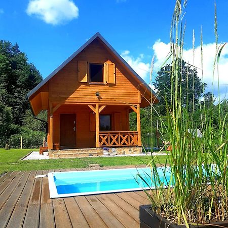 Domek Skowronek Z Basenem Lesko Exterior foto