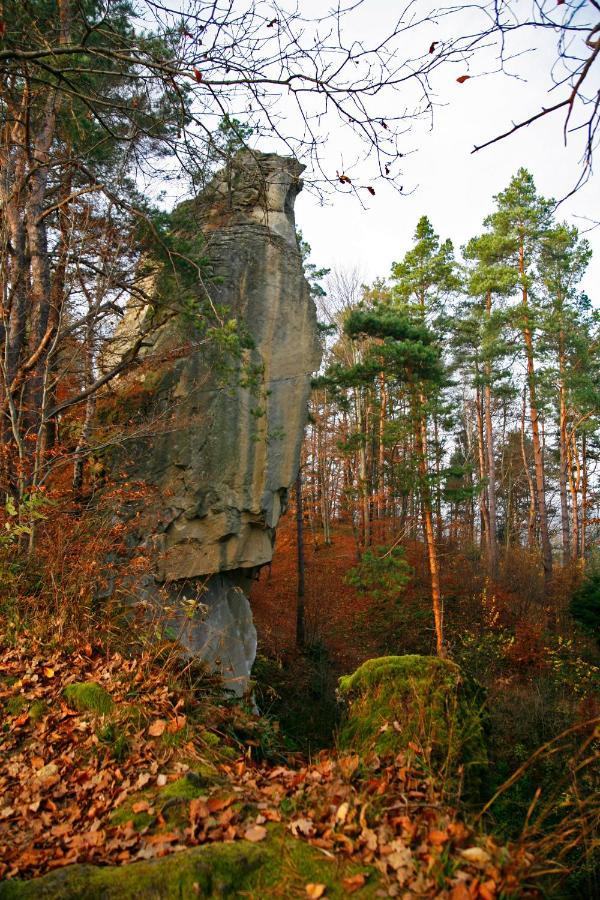 Domek Skowronek Z Basenem Lesko Exterior foto